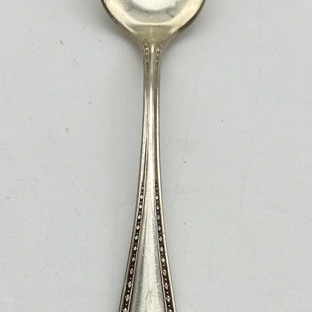 Antique 1910 Oneida Community Sheraton‎ Teaspoons 4 Set Silverplate VTG Ornate